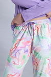Zivame Knit Poly Pyjama Set - Lavender Fog — thumbnail 7